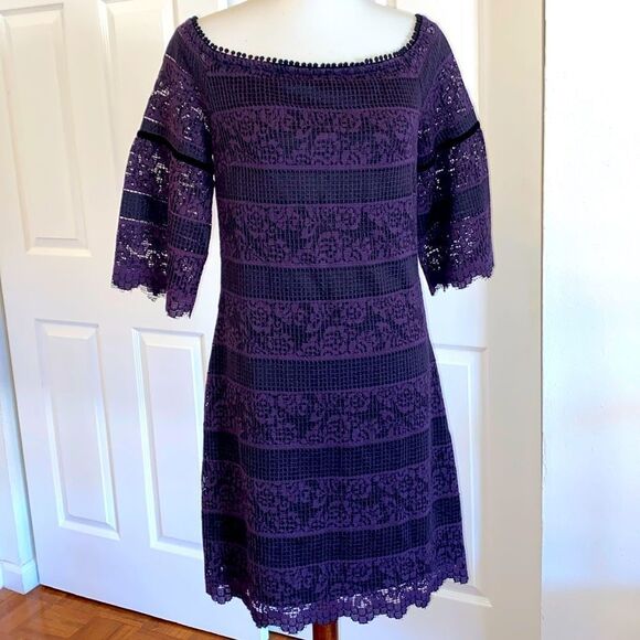White House Black Market Dresses & Skirts - NWT White House Black Market Lace Bell Sleeve Party Dress